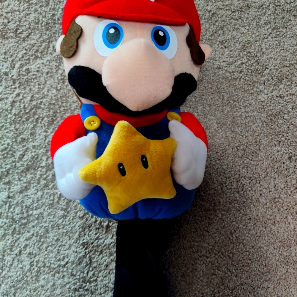 Plush Mario golf club cover